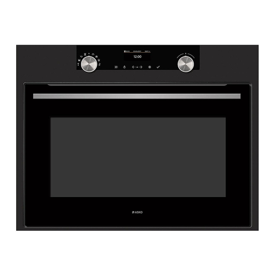 Asko OCM8464A Instructions For Use Manual