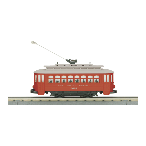 MTHTrains Rail King Trolley Car Set Operating Instructions Manual
