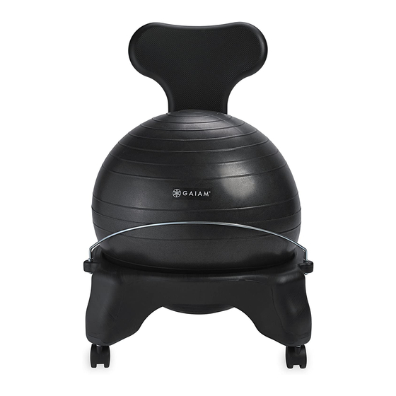 Gaiam BALANCE BALL Setup, Care And Handling