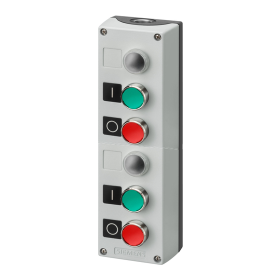 Siemens SIRIUS 3SB380D Series Quick Start Manual