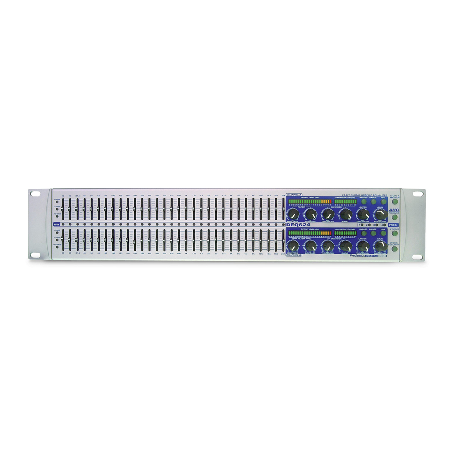 PRESONUS DEQ 624 Datasheet