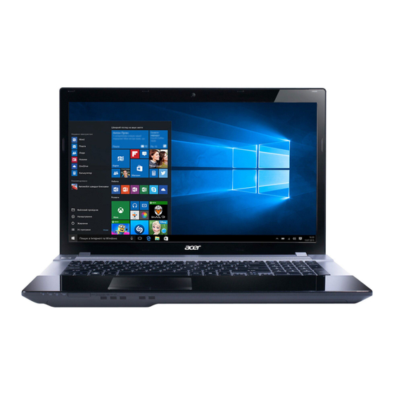 Acer Aspire Notebook Series Quick Manual