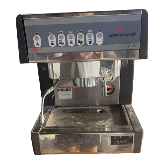 Nuova Simonelli Personal Installation And Use Manual