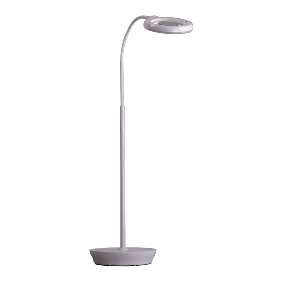 Mighty Brighty Rechargeable LED Floor Light & Magnifier Assembly Instructions & User Manual