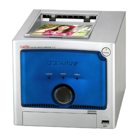 OLYMPUS P10 CAMEDIA DIGITAL PHOTO PRINTER INSTRUCTION Pdf Download