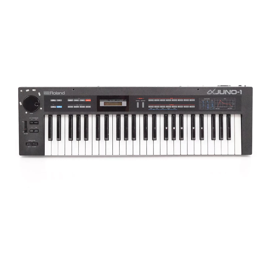 Roland SynthPlus HS-10 Service Notes