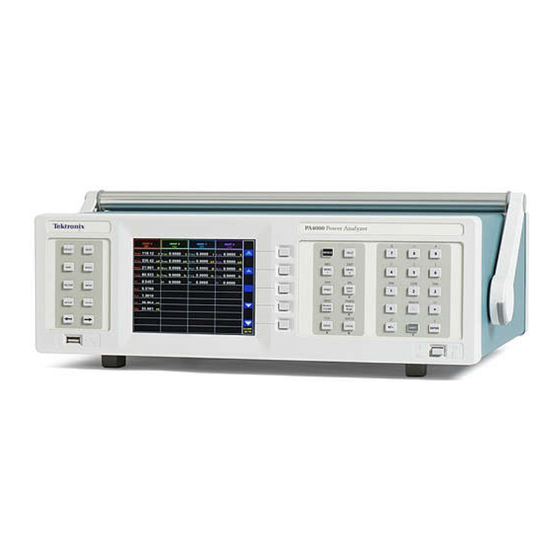 Tektronix PA4000 Series Instructions Manual