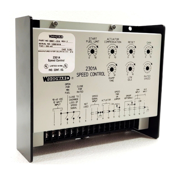 Woodward 2301A Installation And Operation Manual