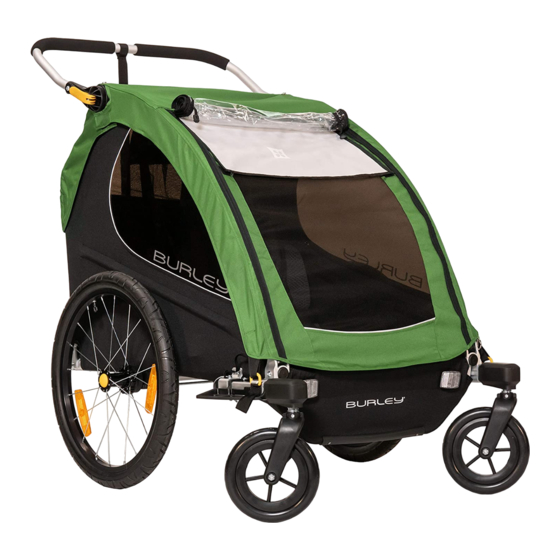 Burley 2-Wheel Stroller Kit Owner's Instruction & Safety Manual