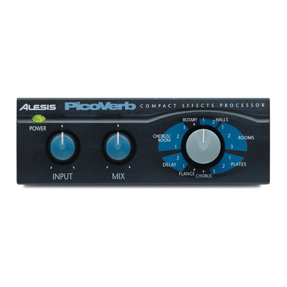Alesis PicoVerb Reference Manual