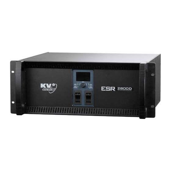 KV2 Audio ESR2800D User Manual