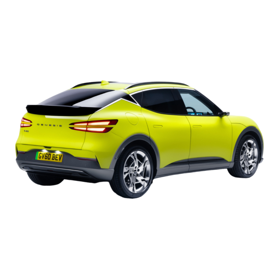 Genesis GV60 2022 Quick Reference Manual