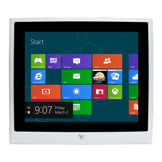 Arbor Technology LYNC-817 Series Panel PC Manuals