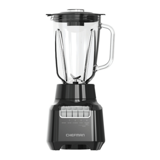 Chefman 4-Speed Glass Jar RJ27-15-GPI-MX User Manual