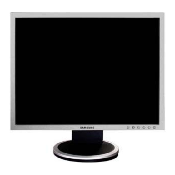 Samsung 203B - SyncMaster - 20" LCD Monitor Service Manual