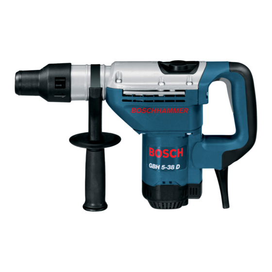 Bosch GBH 5-38 D Manuals