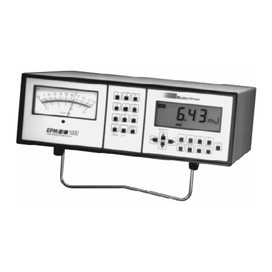 Molectron EPM1000 Manuals