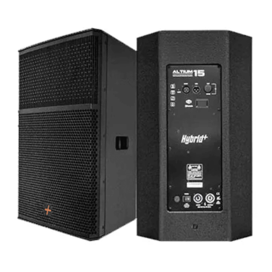 User Manuals: Hybrid+ ALTIUM 15 Active Speaker
