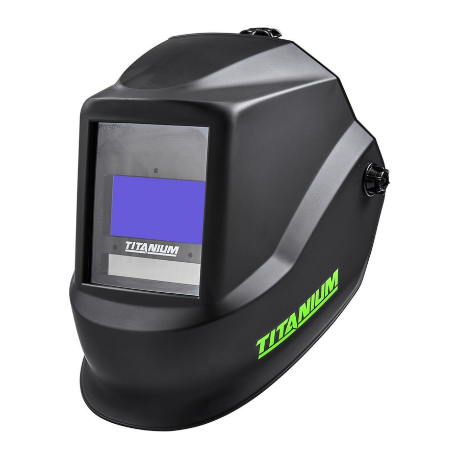 TITANIUM TI-TCWH7, 58058 - Auto-Darkening Welding Helmet Manual