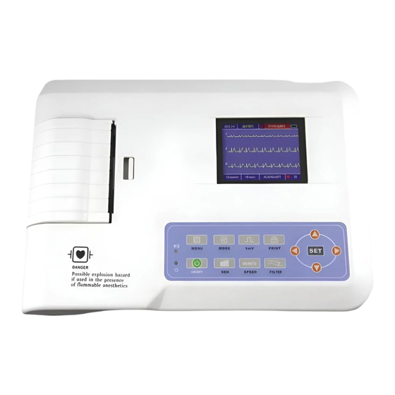 Mobiclinic ECG300G Instruction Manual