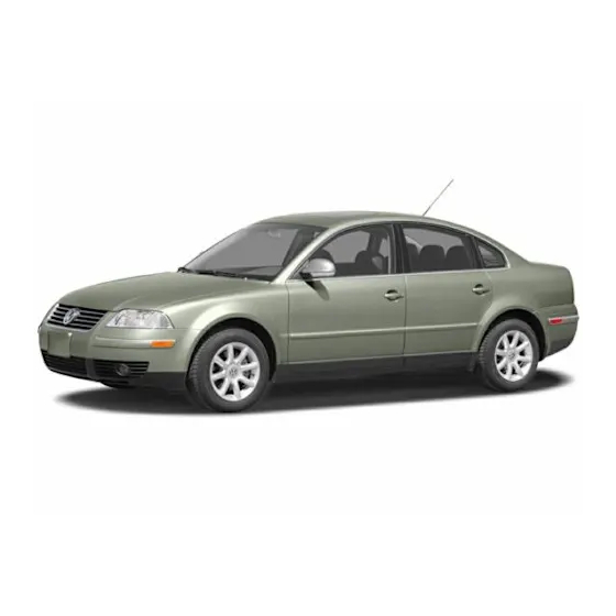 Volkswagen PASSAT 2004 Owner's Manual