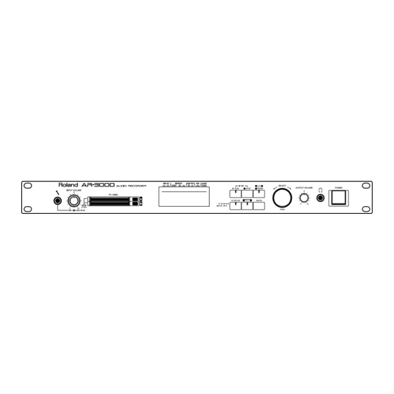 Roland AR-3000 Owner's Manual