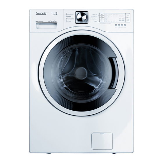 Baumatic BWM1409W Washing Machine Manuals