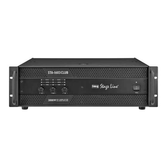 IMG STAGE LINE STA-1603 CLUB Instruction Manual