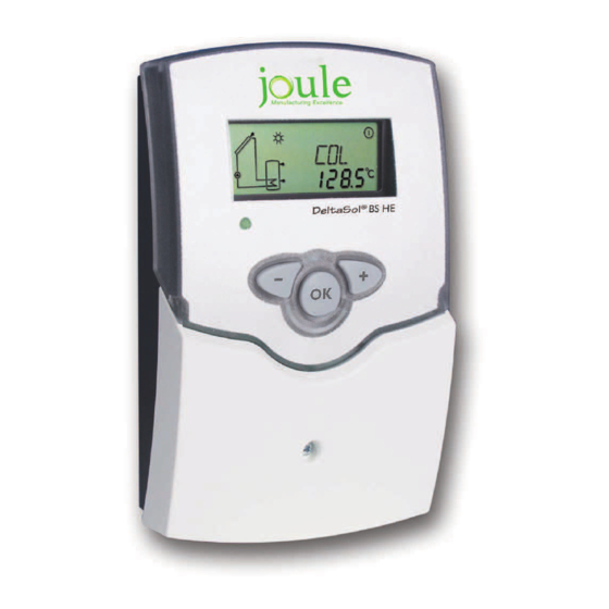 joule DeltaSol BS/2 HE Manual