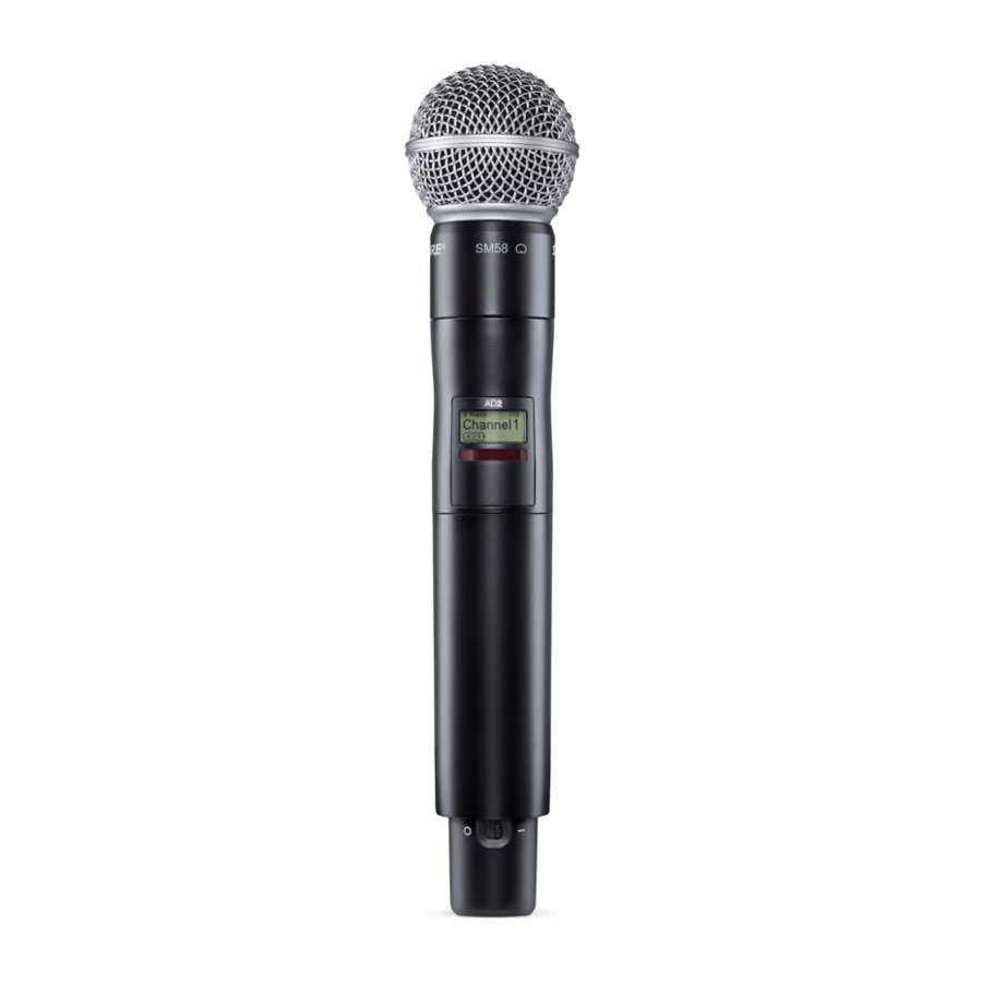 Shure AD2 Manual