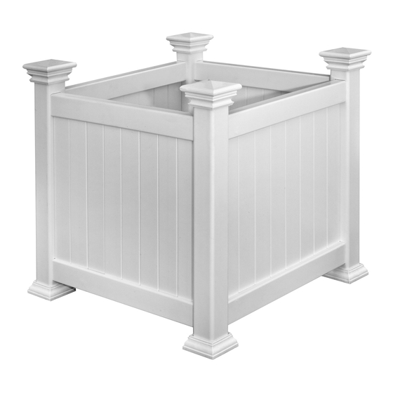 New England Arbors Cardiff Planter Box Assembly Instructions