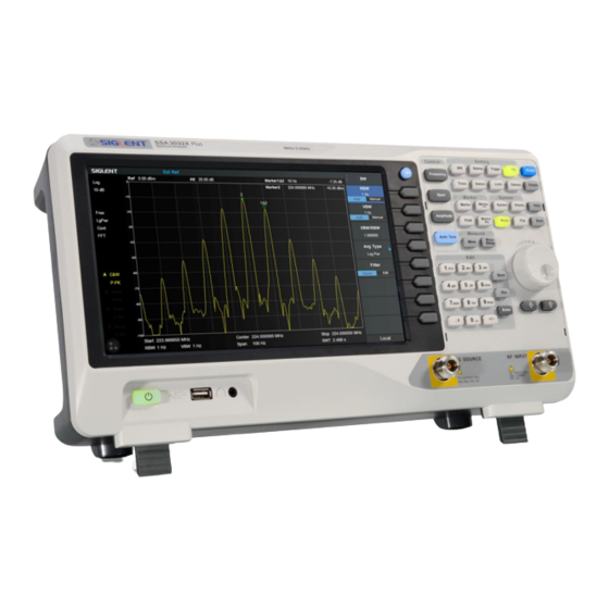 SIGLENT TECHNOLOGIES SSA3000X-R Quick Manual