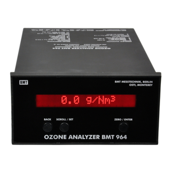 BMT 964 Manual