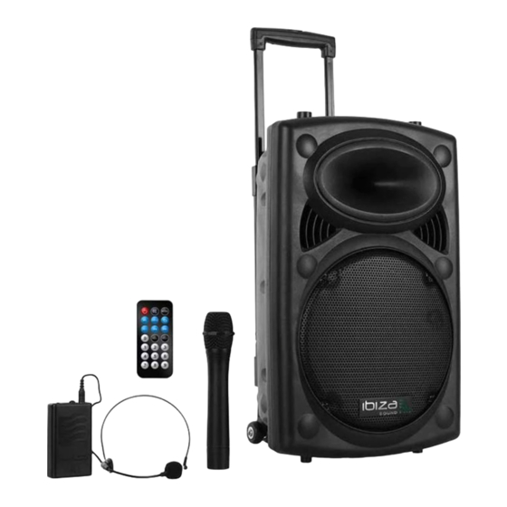 Ibiza BOOST120VHF-BT User Manual