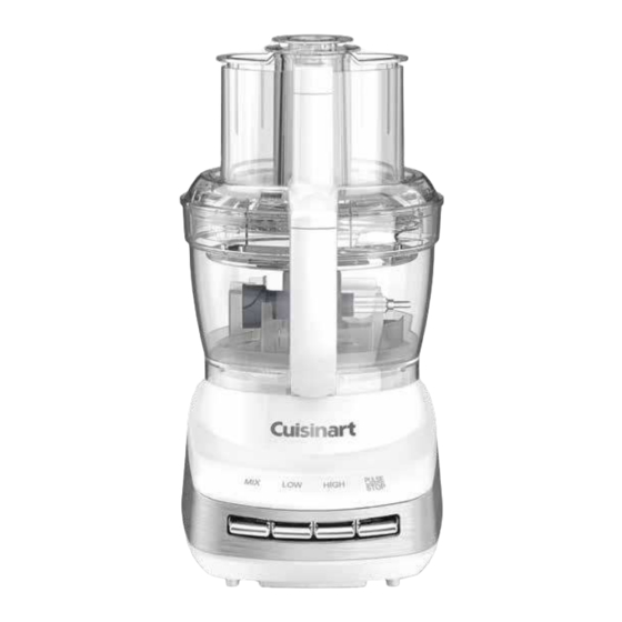 Cuisinart Core Custom FP-130 Series Instruction And Recipe Booklet