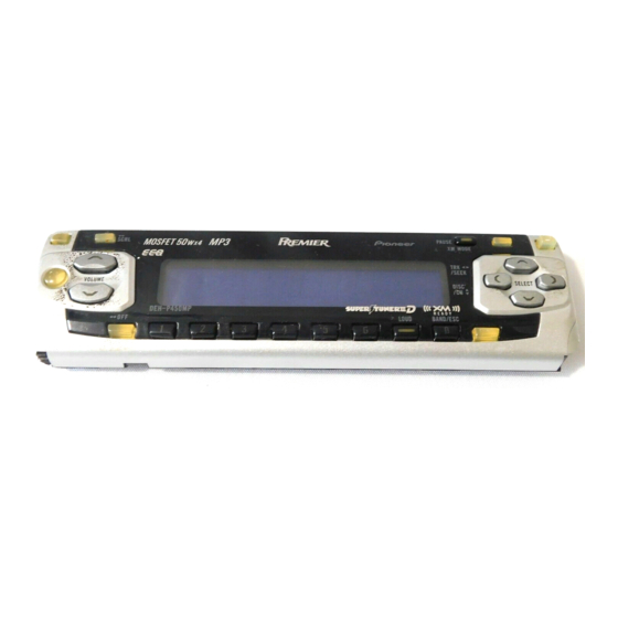 Pioneer DEH-P450MP Installation Manual