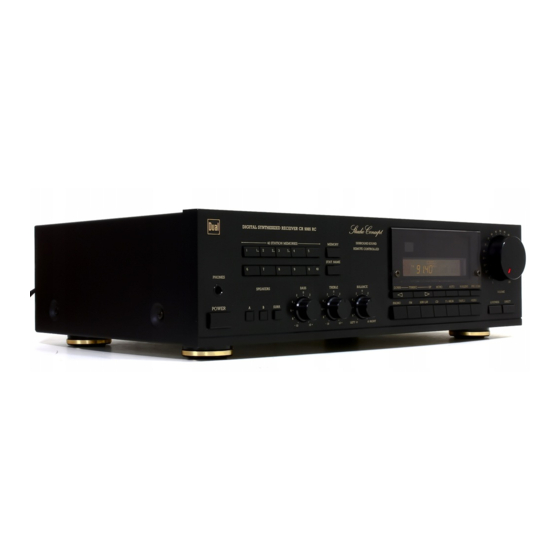 Dual CR 9065 RC Service Manual