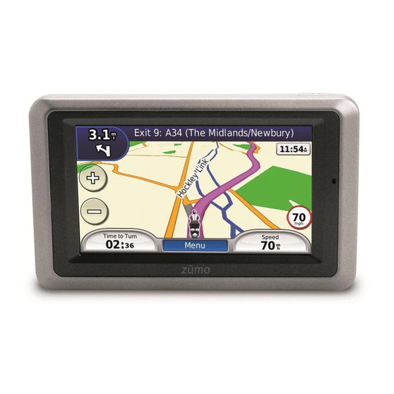 Garmin Zumo 660 Quick Start Manual