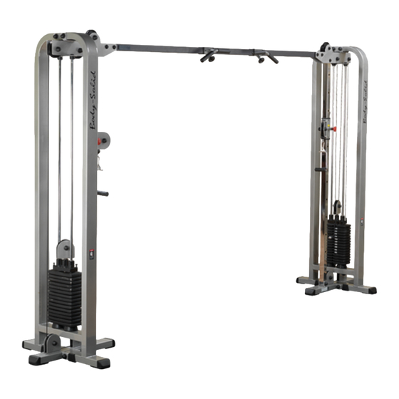 Body Solid SCC-1200G Owner's Manual