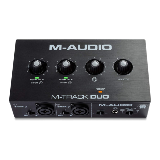M-Audio Duo User Manual
