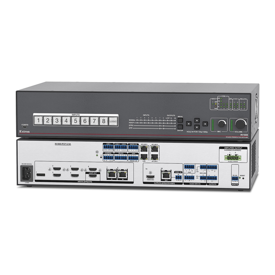 Extron electronics IN1808 Series Setup Manual