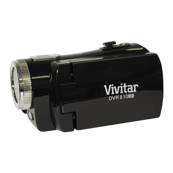 Vivitar DVR 810HD Manuals