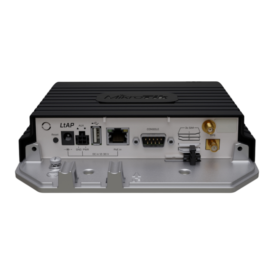MikroTik RBLtAP-2HnD&R11e-LTE&R11e-LR8 Manuals