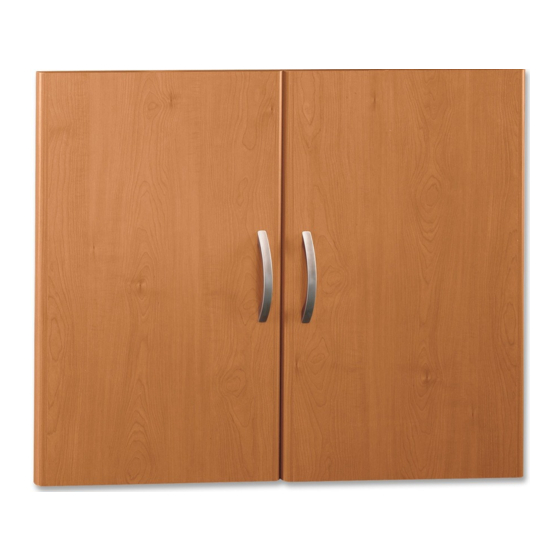 Bush Business Furniture HALF HEIGHT DOOR KIT Assembly Instructions Manual