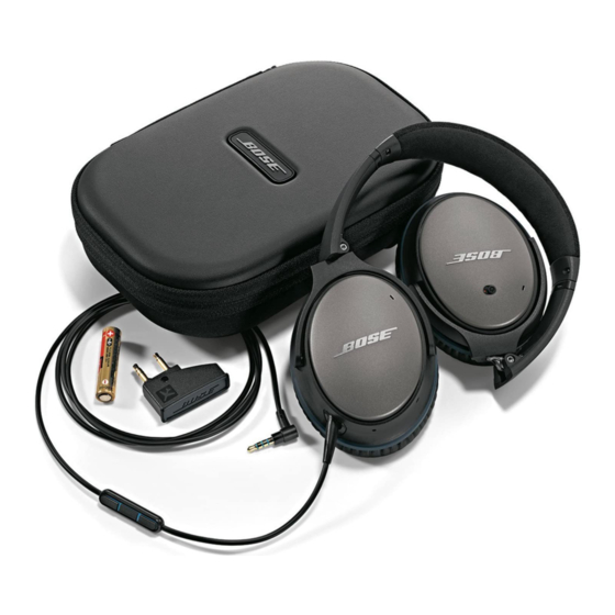 Bose QuietComfort 25 Frequently Asked Questions Manual