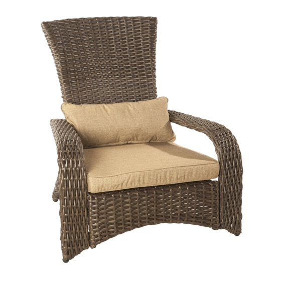 Patioflare PREMIUM MUSKOKA KD CHAIR PF-CH302S-BR Assembly Instruction