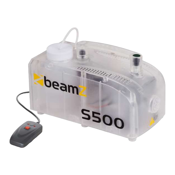 Beamz S500PC Smoke Machine Manuals