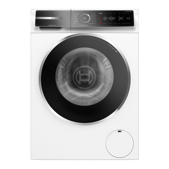 Bosch WGB2440H0 Washing Machine Manuals