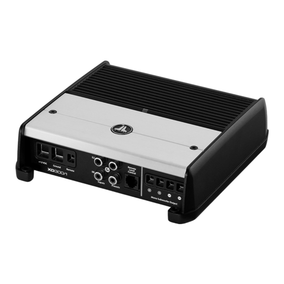 JL Audio XD300/1v2 Owner's Manual