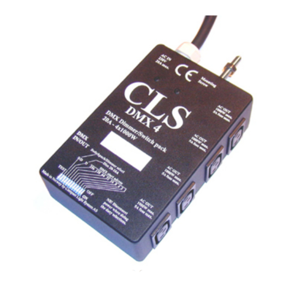 CLS DMX4-5 User Manual